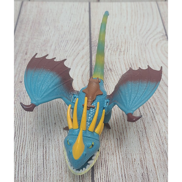 How To Train Your Dragon Stormfly Figure Toy Blue Orange Green 7.5" 2018 SML - Picture 2 of 6